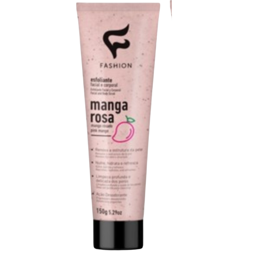 Esfoliante Facial Corporal Limpeza Manga Rosa 150G Fashion