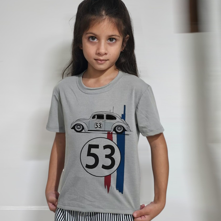 BLUSA INFANTIL FILME FUSCA HERBIE,DESENHO,ANIMADO,CRIANÇA,MENINO,MENINA