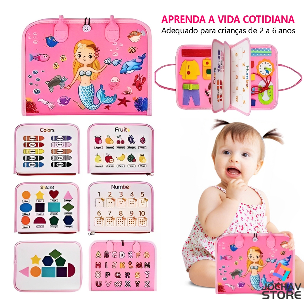 Brinquedos Sensoriais Básicos De Habilidades De Vida Para Busy Board De Viagem Educacional Toddlers Montessori