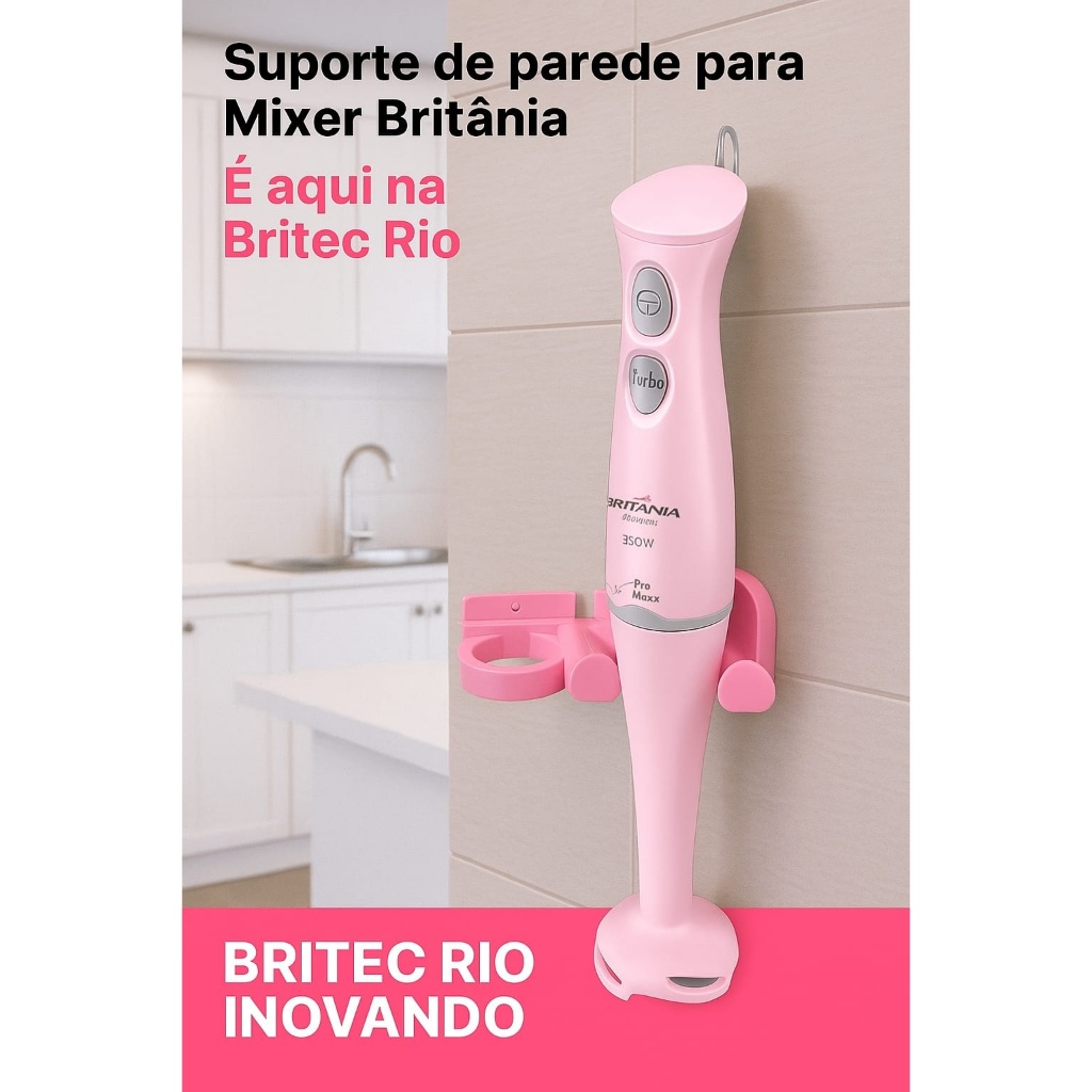 01 Suporte De Parede Para Mixer - Britânia Mondial Oster Cadence Philco Electrolux