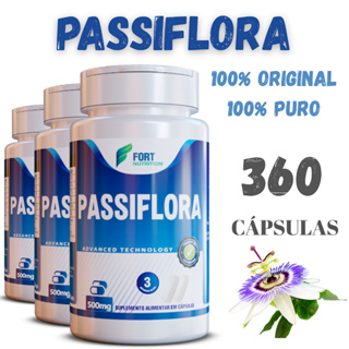 FLOR DO MARACUJÁ - PASSI-FLORA 120 CÁPS 500mg em Oferta na Shopee