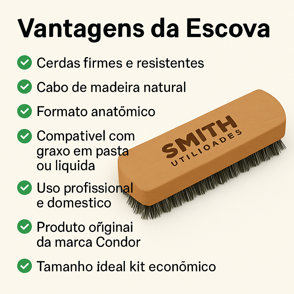 Detalhes do Escova Sapato Lustrar e Engraxar Macia - 1 Unidade