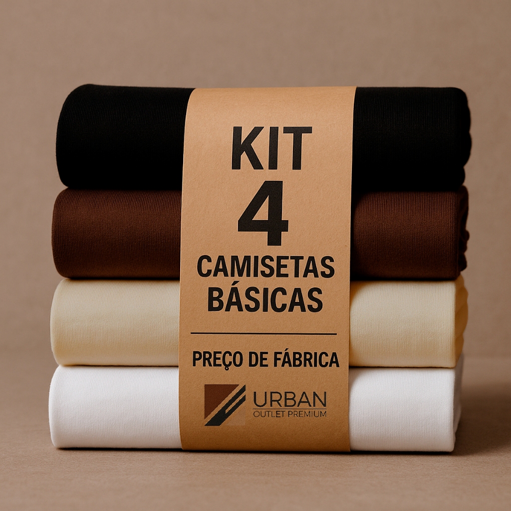 Camiseta Básica Lisa 4 Unidades Camisa Kit Cores Blusa 100% Algodão Premium em Oferta na Shopee
