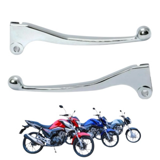 Manete Freio Lona + Embreagem Titan Cg Fan 125 150 160 Cromado em Oferta na Shopee