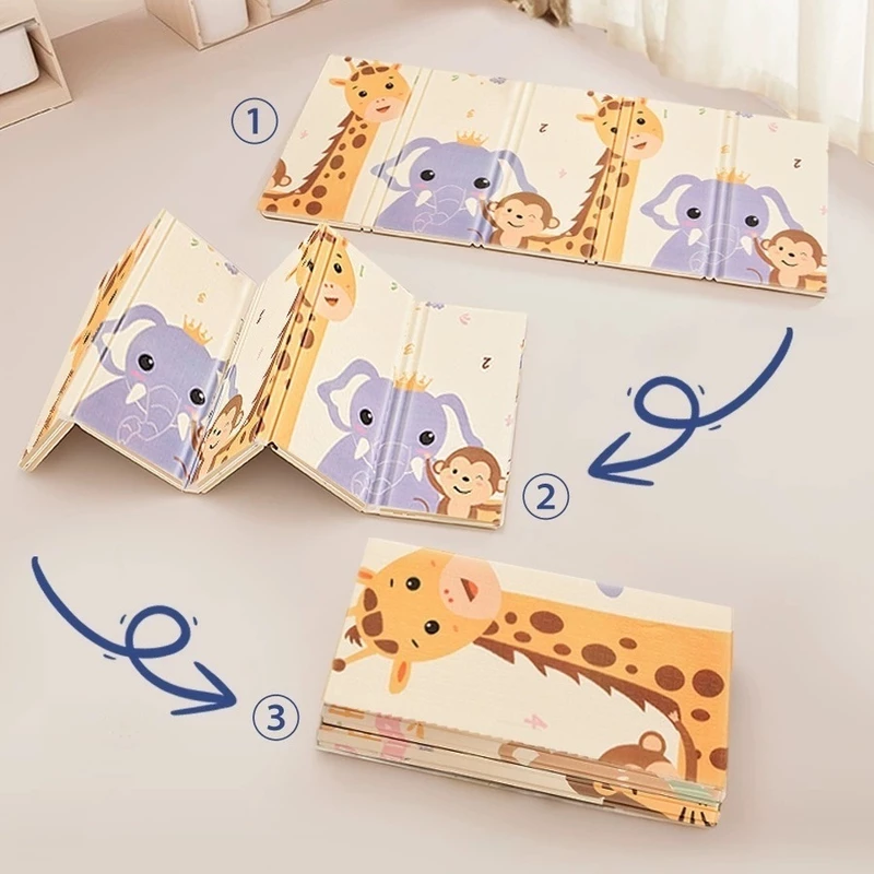 Tapete Infantil Emborrachado Dupla Face 200x180cm Anti Impacto para Bebê — foto 3