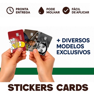 Adesivos Para Cartões de Creditos e Debitos Varios Modelos em Oferta na Shopee