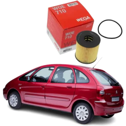 Filtro De Óleo Refil Wega WOE710 Citroën XSARA PICASSO 1.6 16V 2006 a 2018 Original
