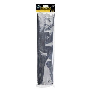 Abraçadeira de Nylon 40cm x 7,6mm com 50 Unidades - Preta
