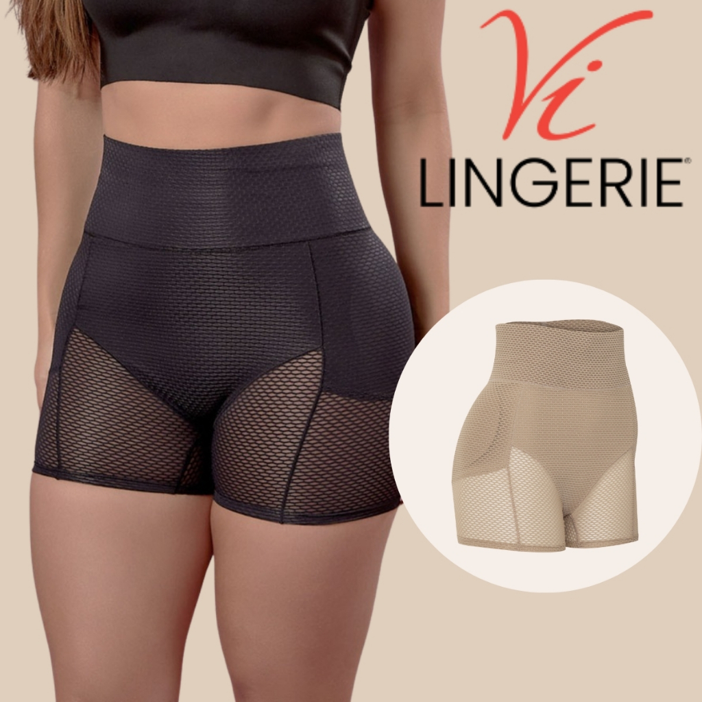 Short Cintura Alta Vilingerie Com Bojo Modela Gluteos E Nao Enrola em Oferta na Shopee