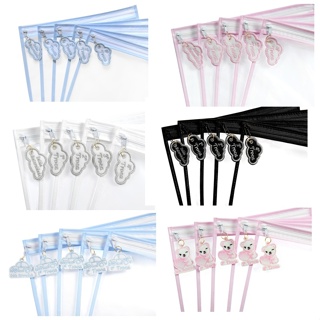 Kit 6 Saquinhos Maternidade com Zíper e Tag Bordada – Organizador Roupas Bebê e Mamãe 26x31cm em Oferta na Shopee