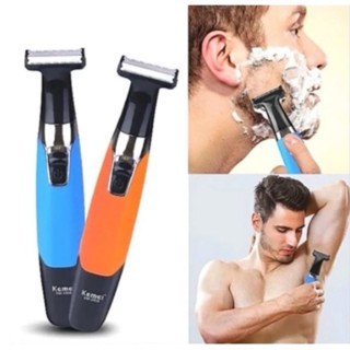 Kemei Barbeador Aparador Profissional KM-1910 ou KM-1909 Elétrico Recarregável IPX7 Bivolt em Oferta na Shopee