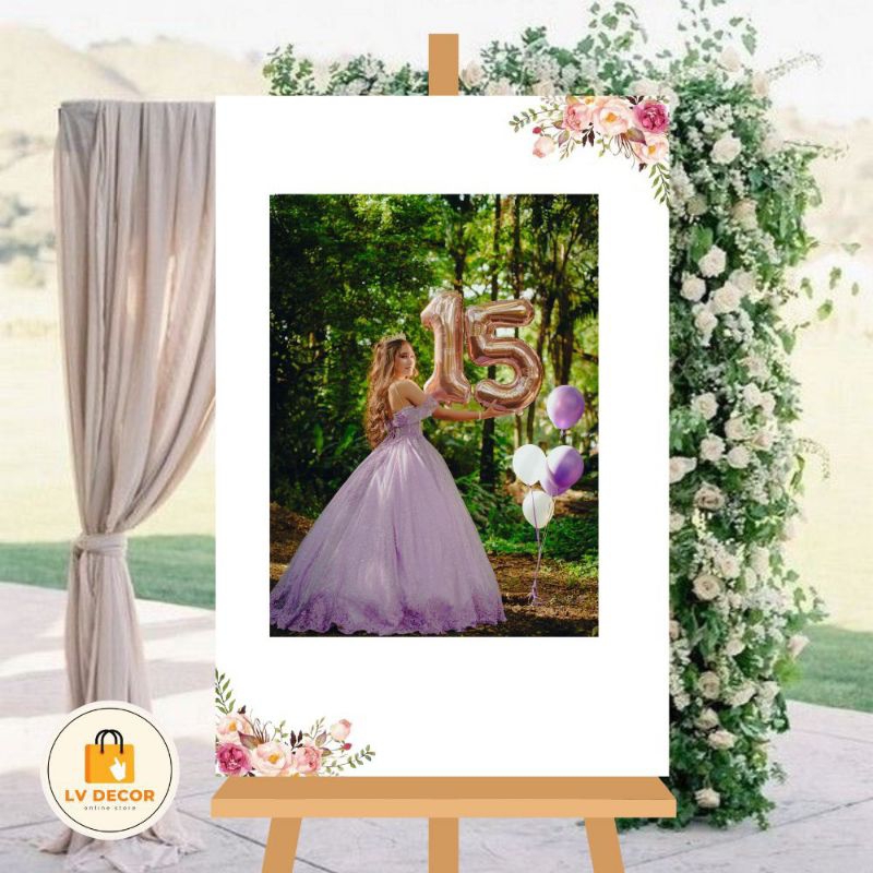 Placa Decorativa Recepção Aniversário 15 anos Personalizada em Oferta na Shopee