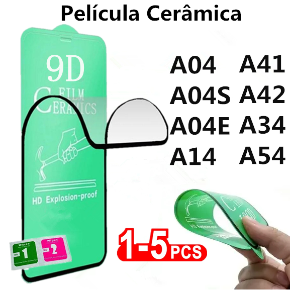 Película Cerâmica 9D 3D Samsung Gel Hidrogel Flexível A04 A04S A04E A14 A41 A42 A34 A54