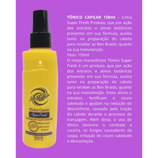 TÔNICO CAPILAR ANTICOCEIRA SER MULHER 150ml TRANÇAS BOX BRAIDS em Oferta na Shopee