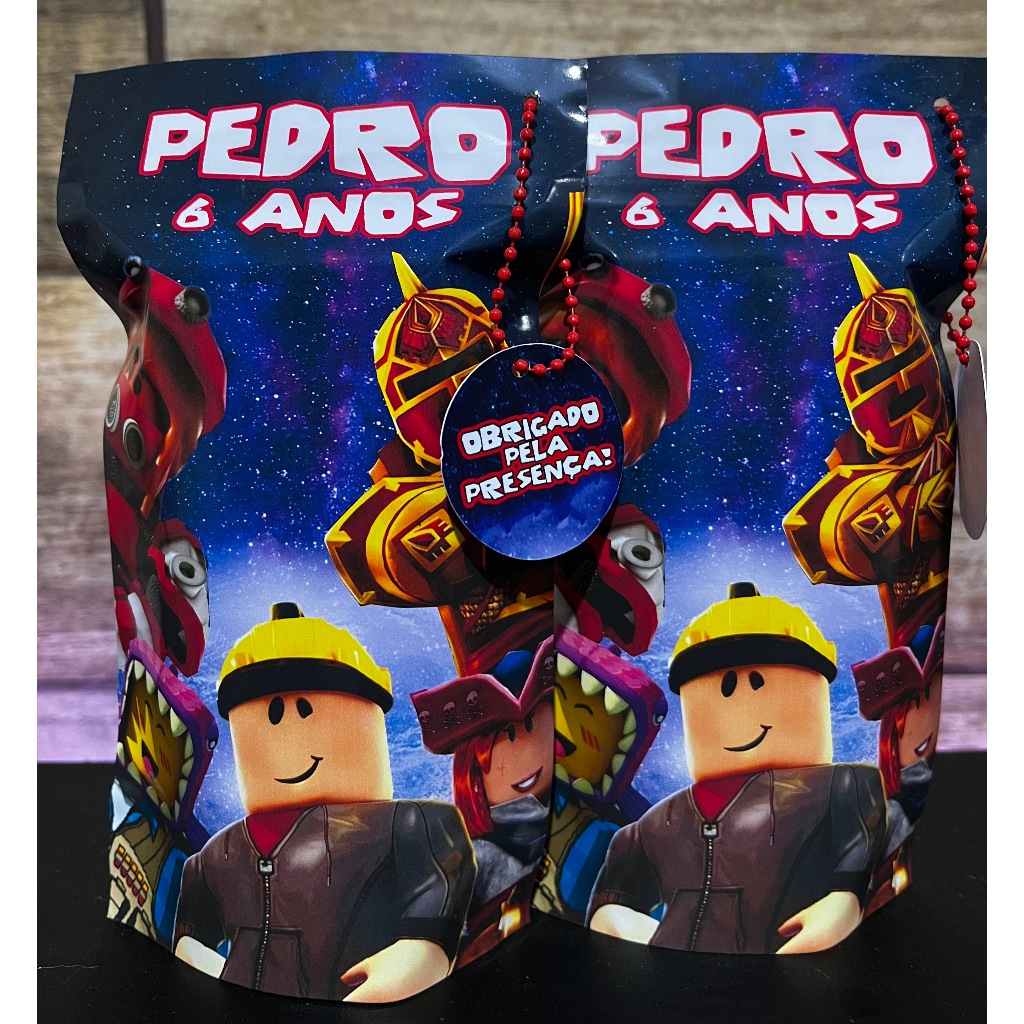 10 UNIDADES - Saquinho Zip Lock Personalizado Lembrancinha  Roblox saco ZipLock - 𝗧𝗔𝗠𝗔𝗡𝗛𝗢: 𝟭𝟬𝘅𝟭𝟳,𝟱𝗰𝗺 em Oferta na Shopee