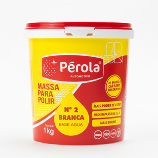 Massa de Polir N°2 Base água 1kg - Pérola em Oferta na Shopee
