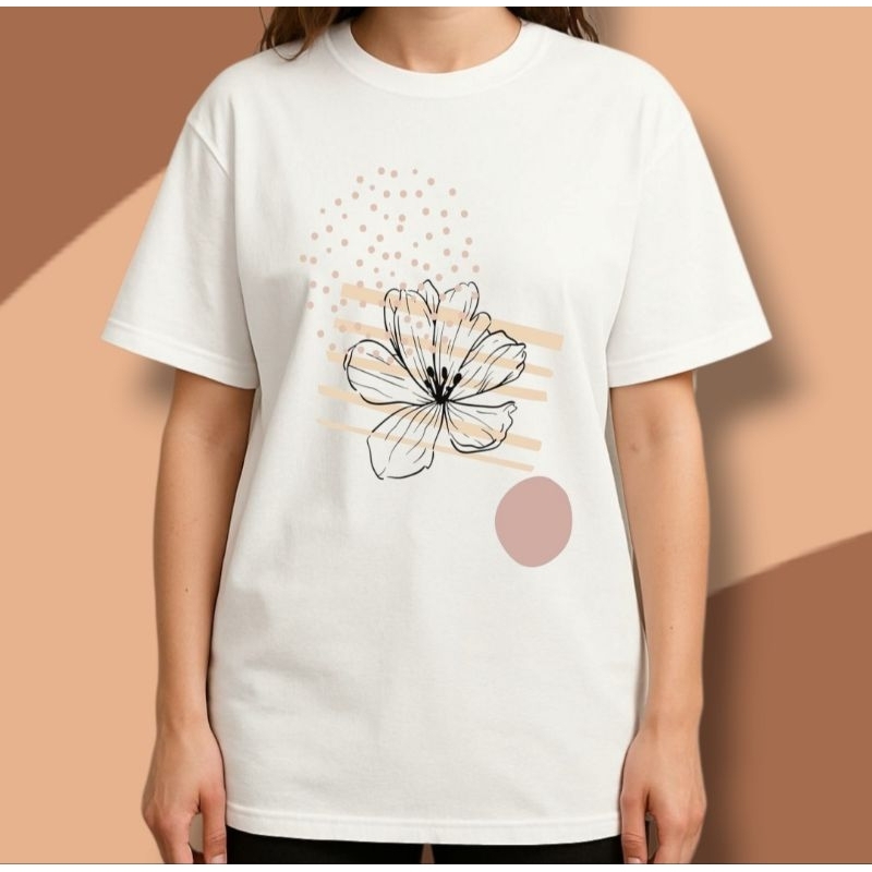 Camiseta Feminina Oversized estampa Oversized algodão Premium