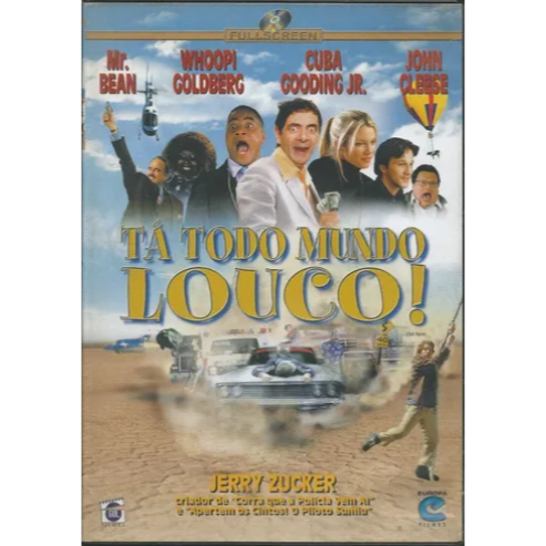 Tá todo mundo Louco - Dvd Filme Mr Bean Lacrado e Dublado