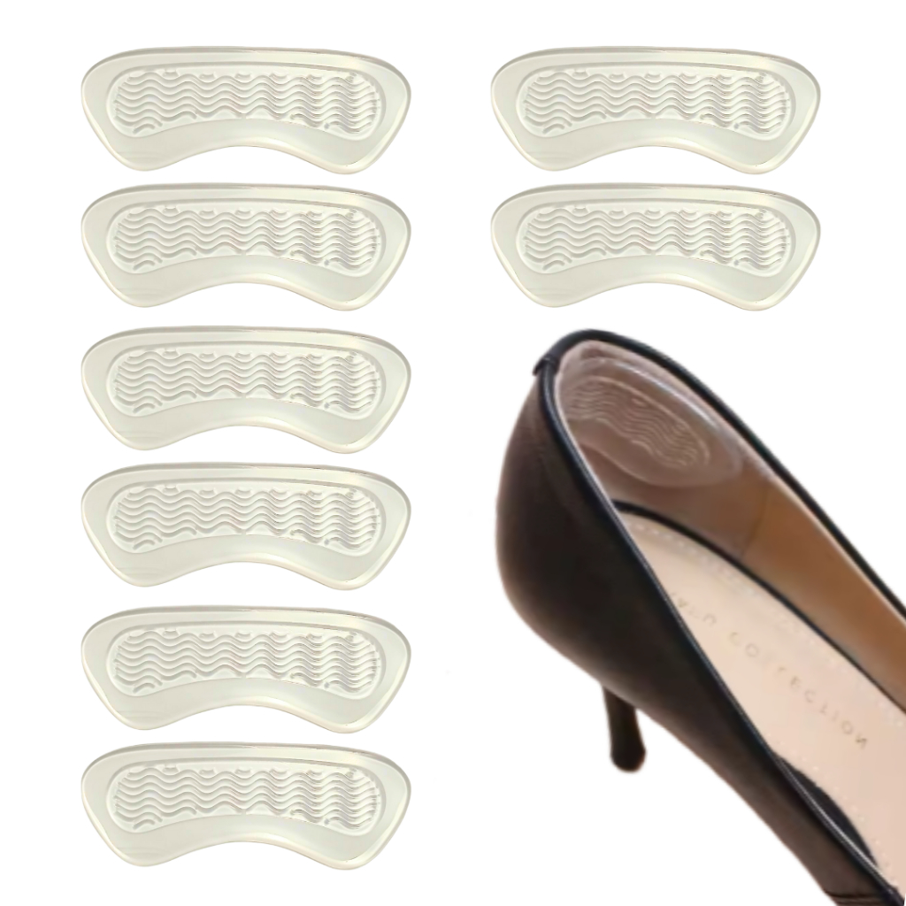 Protetor de Calcanhar Transparente Nano Adesivo Reutilizável Antibolha Antifricção!