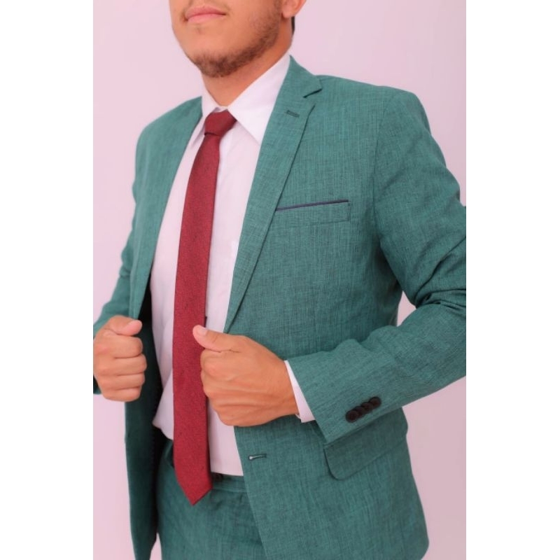 Terno Masculino Completo Slim Corte Italiano (Blazer + Calça)