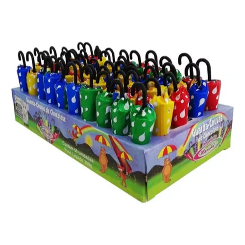 Guarda Chuva De Chocolate C/50 Unidades Marisbel em Oferta na Shopee