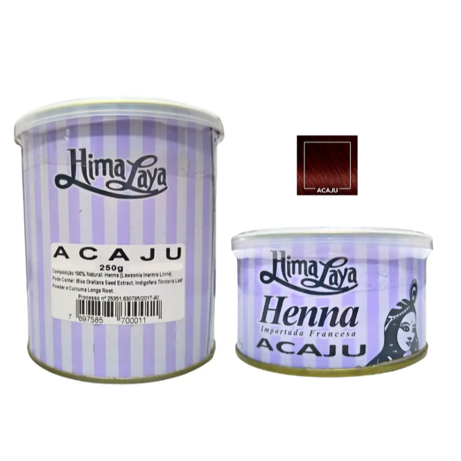 Henna Pó Himalaya 80g ou 250g - Acaju