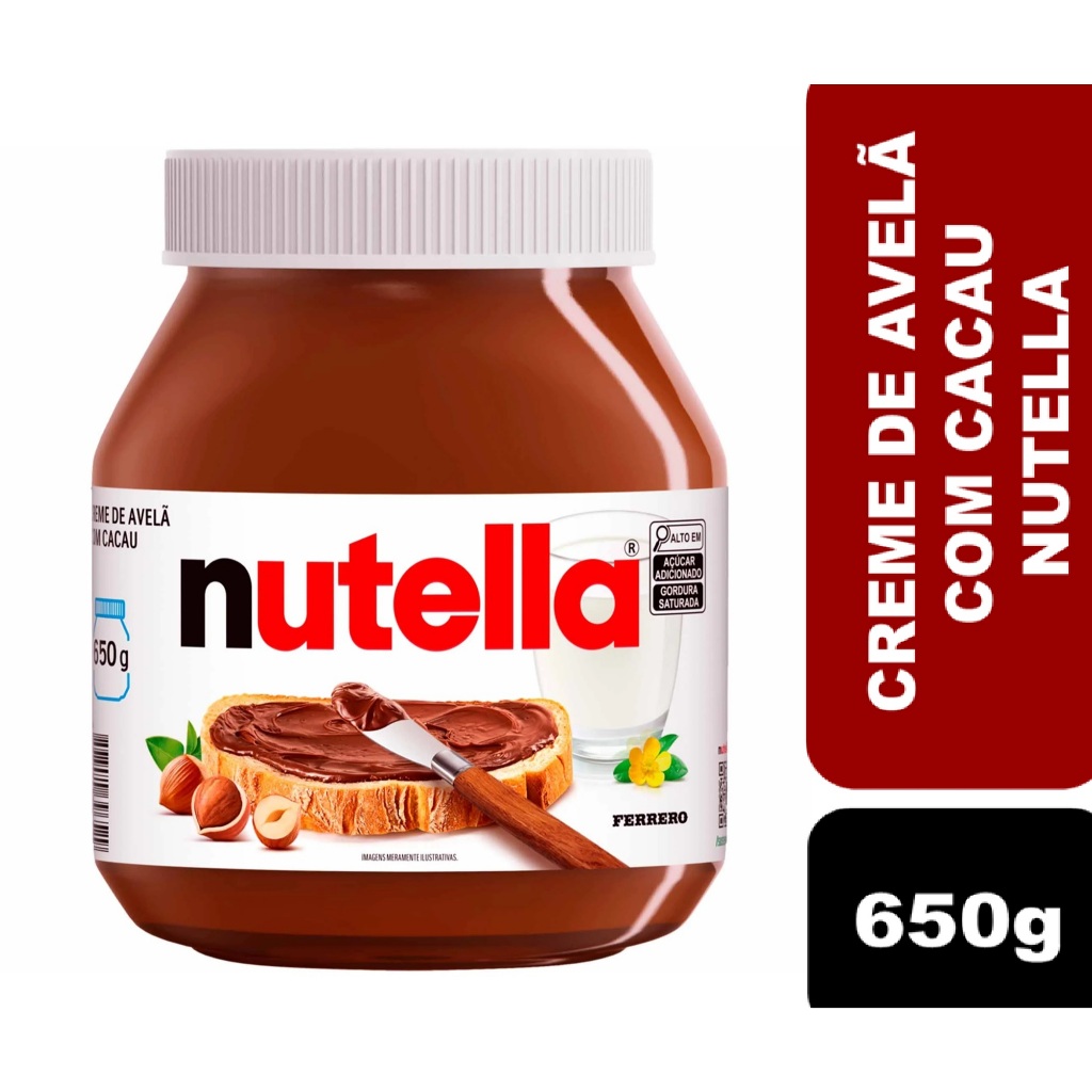 Creme de Avelã com Cacau Nutella 650g em Oferta na Shopee