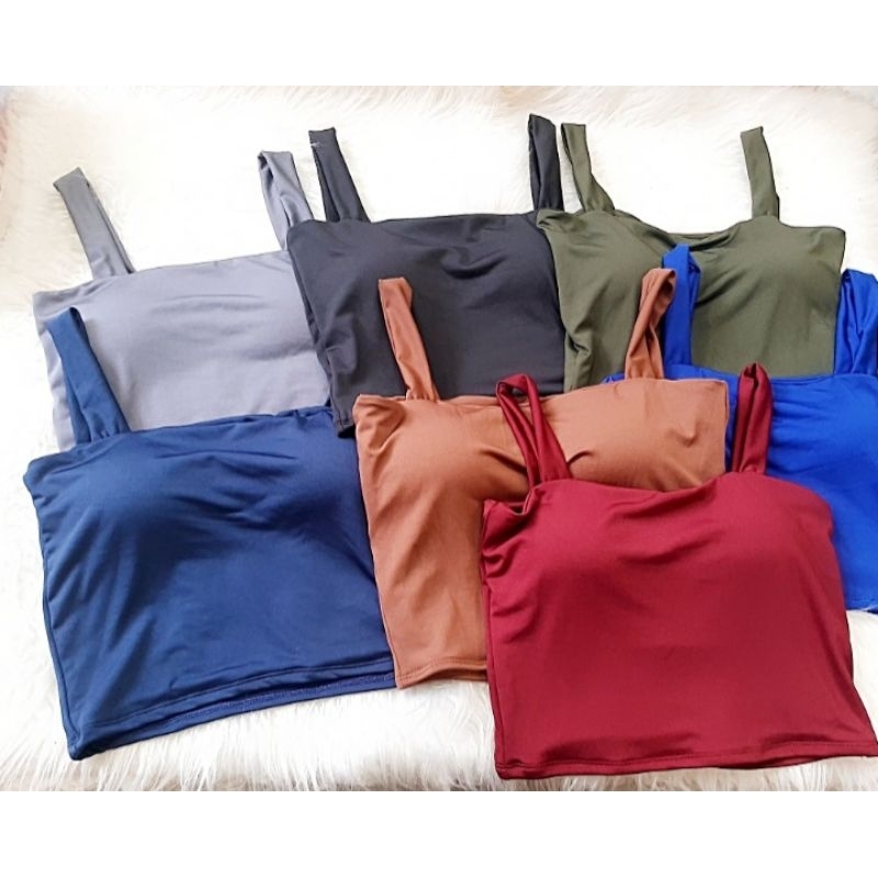 cropped bojo suplex 2 unidades Preto e marrom