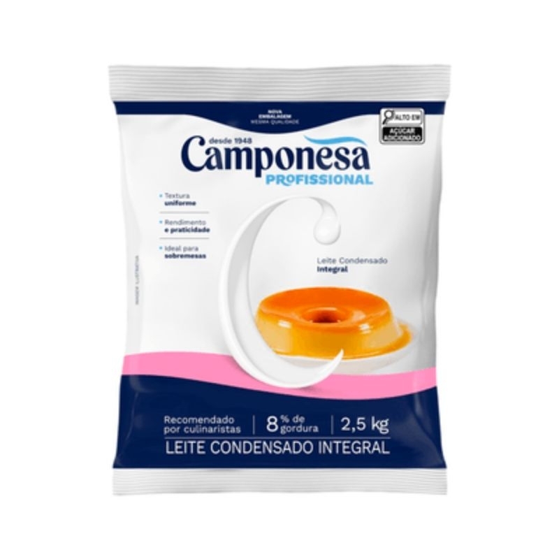 Leite Condensado Integral 2,5kg CAMPONESA