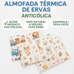 Bolsa Térmica CÓLICA - Almofada ANTICÓLICAS - Bolsa de sementes - Récem Nascido - Natural