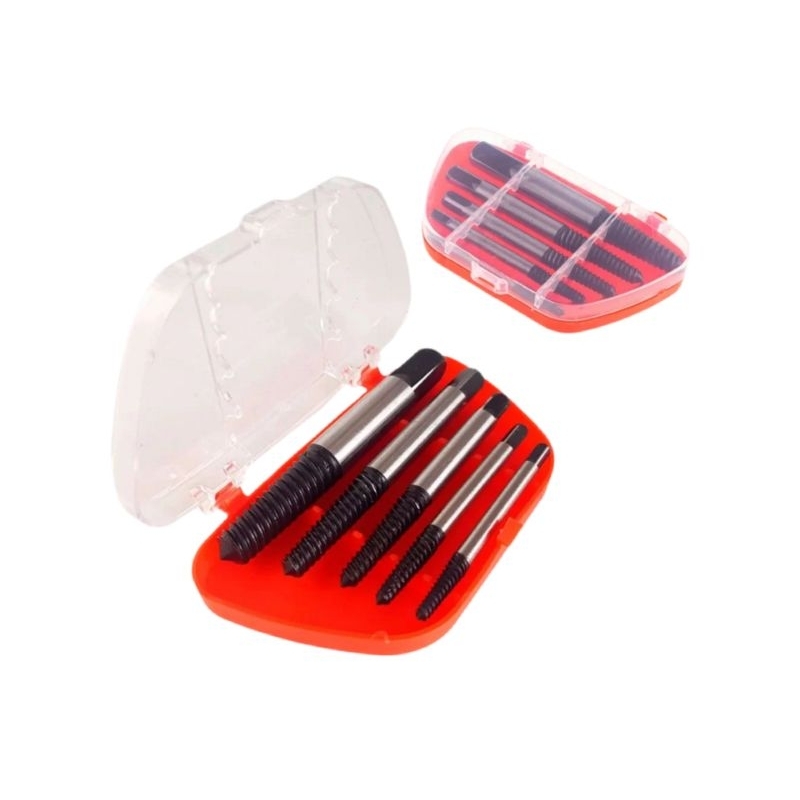 Removedor extrator de parafusos quebrados e espanados kit com 5