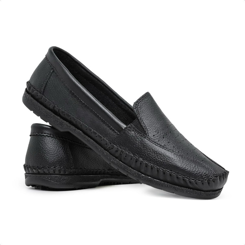 MOCASSIM MASCULINO COURO LEVE MACIO SAPATO DRIVE COSTURADO Á MÃO LUXO CONFORTÁVEL PRO DIA A DIA
