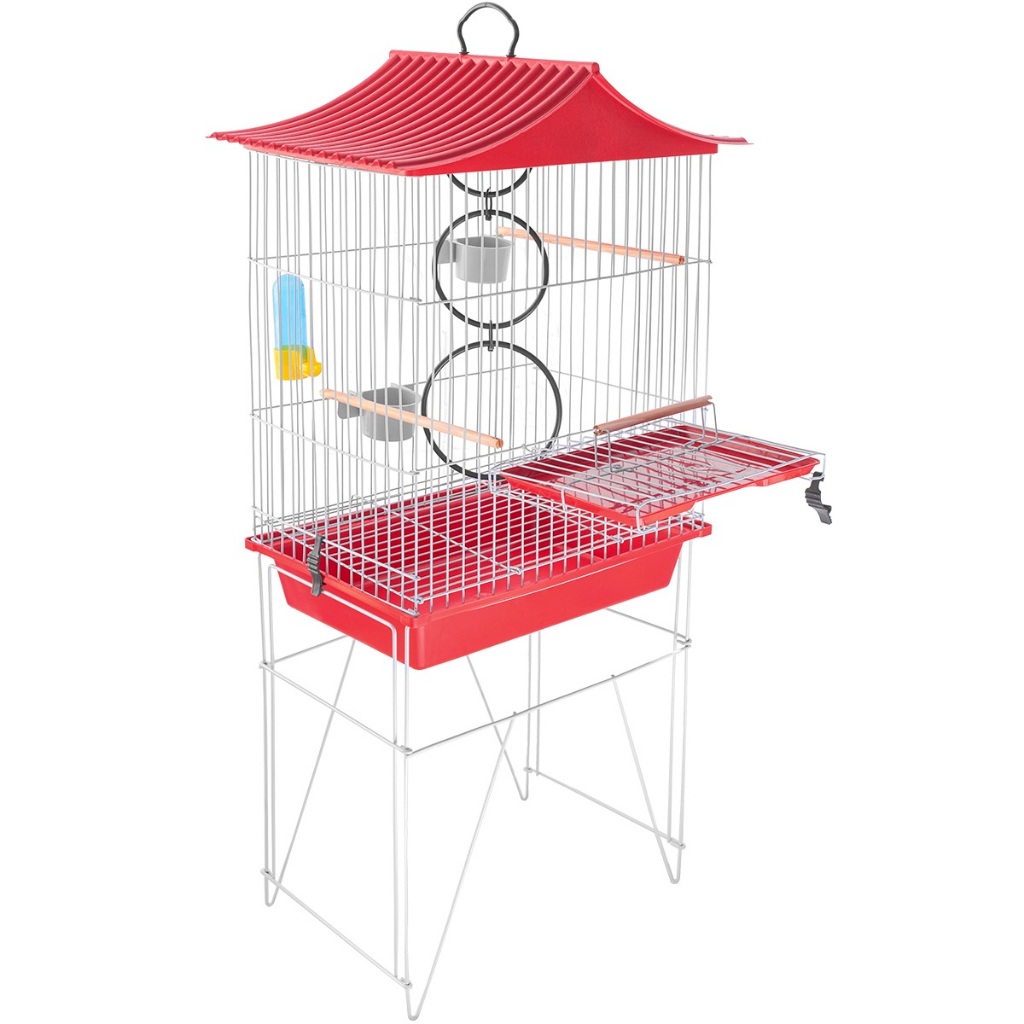 Gaiola Calopsita Mansa Pássaros Aves Completa Com Acessórios Abertura Frontal Com Teto chinesinho em Oferta na Shopee