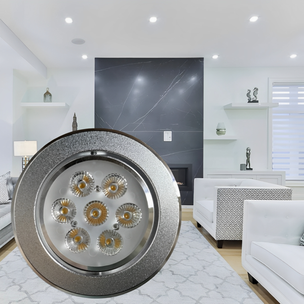 Spot Super Led Cromado 7w 3500k/6500k Bivolt