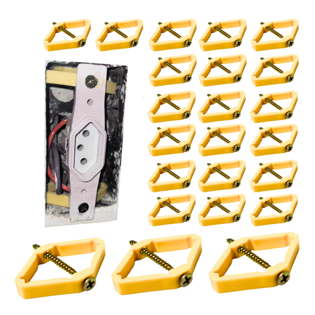 KIT 20 Reparo De Abas Salva caixinha de luz 4x2 caixa de interrumptor