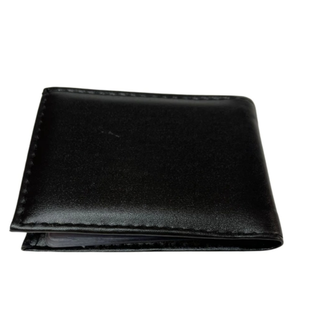 Carteira Masculina Couro Sintético Slim Preto Fina Pequena Porta Cartão em Oferta na Shopee