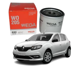 Filtro De Óleo Blindado Wega WO205 Renault SANDERO 1.0 16V 2007 a 2023 Original