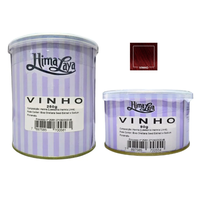 Henna Pó Himalaya 80g ou 250g - Vinho