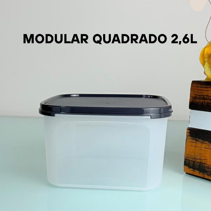 Modular Quadrado 1,2L ou 2,6L - Tupperware Mnatimentos