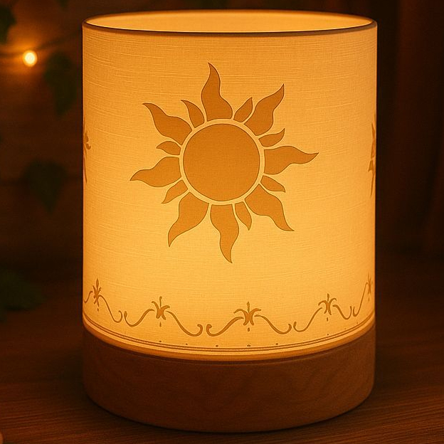 Luminária Rapunzel vela LED – Abajur Decorativo | Inspirada no Filme Enrolados | vela led Versão atualizada