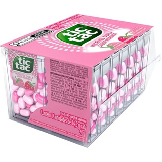 Bala Tic Tac Morango/creme display com 14 unidades em Oferta na Shopee