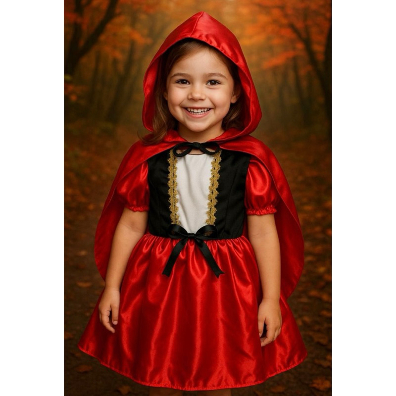 Fantasia Infantil Chapeuzinho Vermelho Meninas Dia Das Crianças Aniversários
