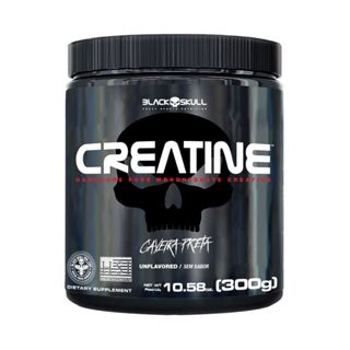 Creatina Pura 300g - Black Skull em Oferta na Shopee