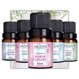 Kit 5 Essências para Aromatizador elétrico e Umidificador Difusor a Base de Água em Oferta na Shopee