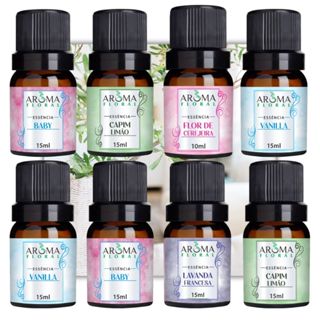 Kit 5 Essência Para Difusor Umidificador Elétrico a Base de Água 15ml em Oferta na Shopee