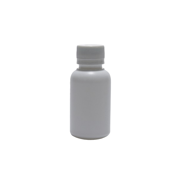 FRASCO PEAD BRANCO 100ml  p/ PROD QUÍMICOS, TINTAS, ESSENCIAS, LIMPEZA, AGRO - TAMPA  ROSCA LACRE
