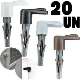 20x trava tela tramela de tela mosquiteiro borboleta com bucha e parafuso em Oferta na Shopee