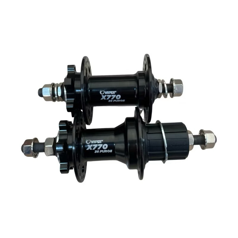 Par de Cubos Viper Freeride K7 36F – 120 Cliques Barulhento Sem Blocagem Preto