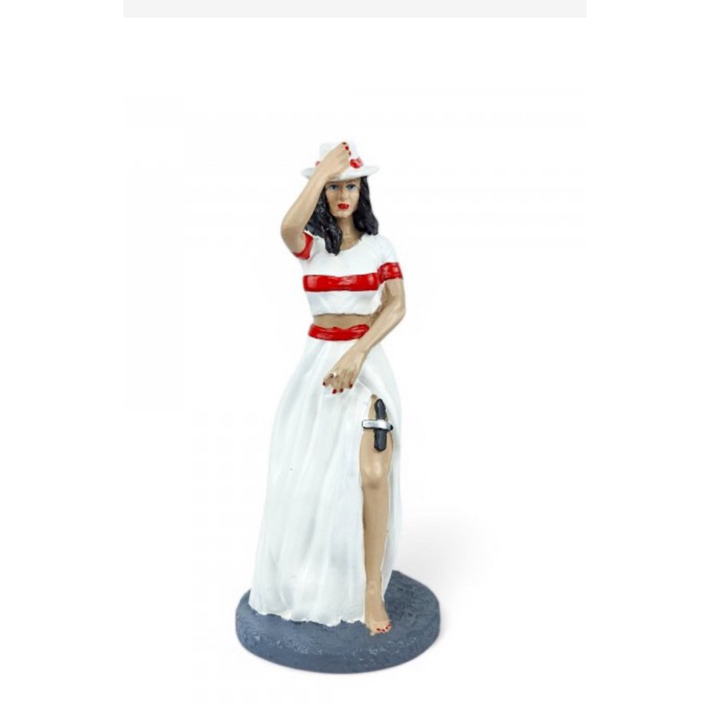 Estatua Estatueta Imagem de Orixá Pomba Gira Maria Navalha de 22cm grande em resina