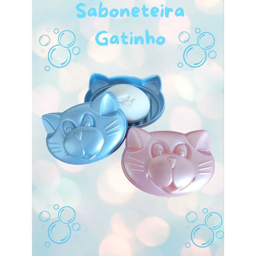 Saboneteira Infantil Porta Sabonete de Plástico Gatinho em Oferta na Shopee